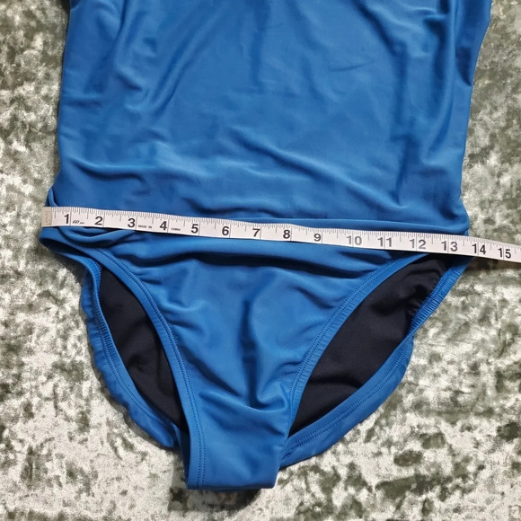 Nike Blue Cutout One-Piece Swimsuit - Picture 2 of 5